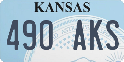 KS license plate 490AKS