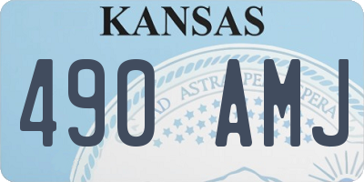 KS license plate 490AMJ