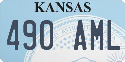 KS license plate 490AML