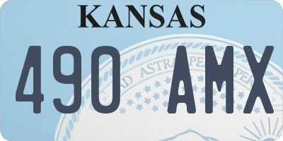 KS license plate 490AMX