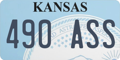 KS license plate 490ASS