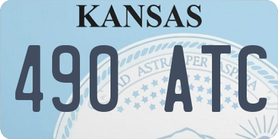 KS license plate 490ATC