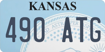 KS license plate 490ATG