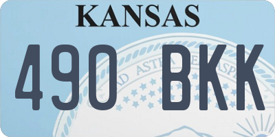 KS license plate 490BKK