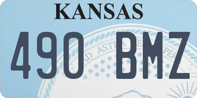 KS license plate 490BMZ