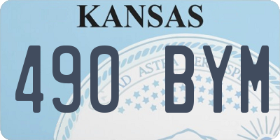 KS license plate 490BYM