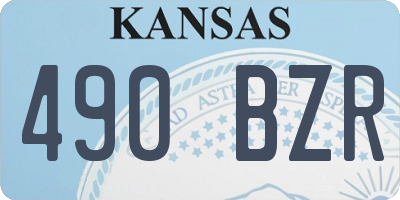 KS license plate 490BZR