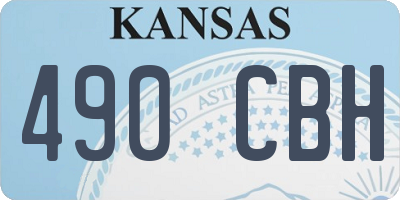 KS license plate 490CBH
