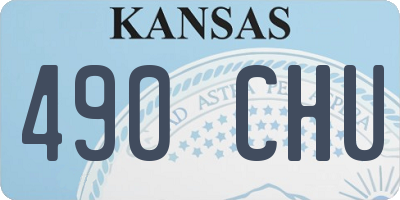KS license plate 490CHU