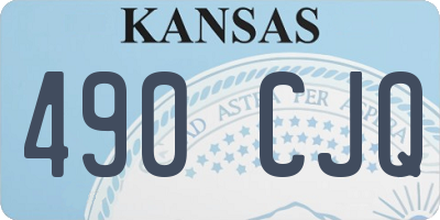 KS license plate 490CJQ