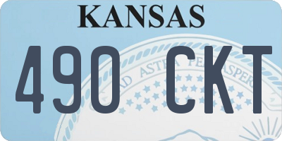 KS license plate 490CKT