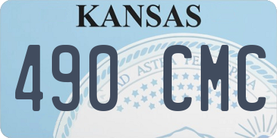 KS license plate 490CMC