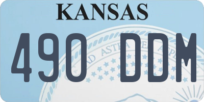 KS license plate 490DDM