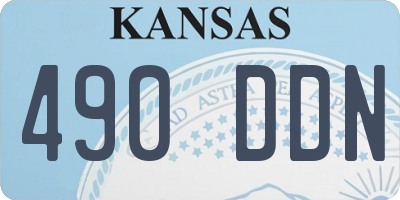 KS license plate 490DDN