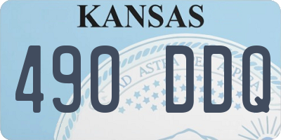KS license plate 490DDQ