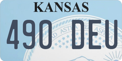 KS license plate 490DEU