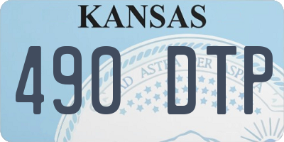 KS license plate 490DTP