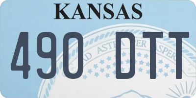 KS license plate 490DTT