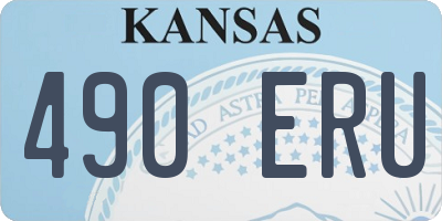 KS license plate 490ERU