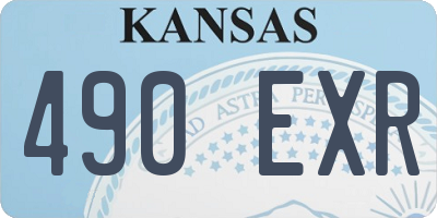KS license plate 490EXR