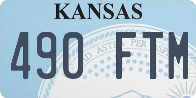 KS license plate 490FTM