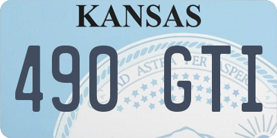KS license plate 490GTI