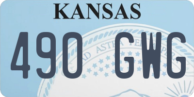 KS license plate 490GWG