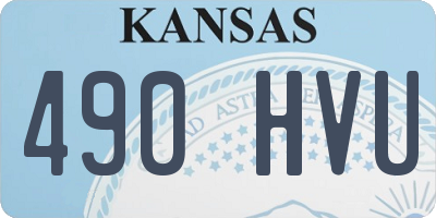 KS license plate 490HVU