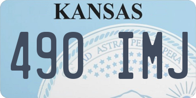 KS license plate 490IMJ