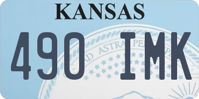 KS license plate 490IMK