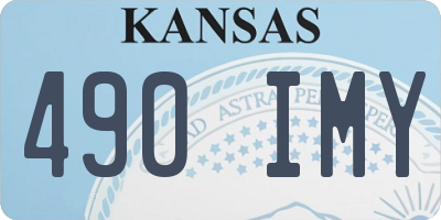 KS license plate 490IMY