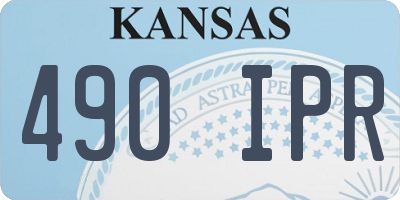 KS license plate 490IPR