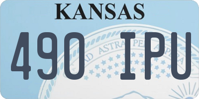KS license plate 490IPU