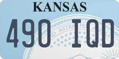 KS license plate 490IQD