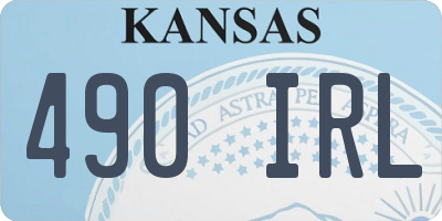 KS license plate 490IRL