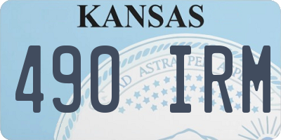 KS license plate 490IRM