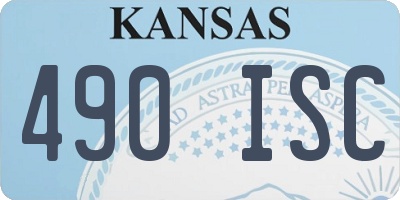 KS license plate 490ISC
