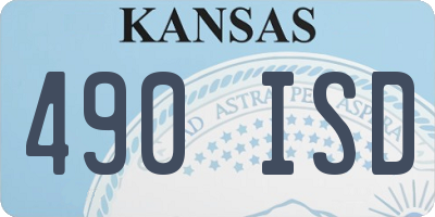 KS license plate 490ISD