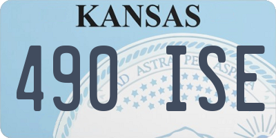 KS license plate 490ISE