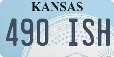 KS license plate 490ISH
