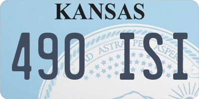 KS license plate 490ISI
