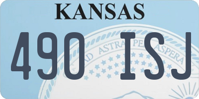 KS license plate 490ISJ