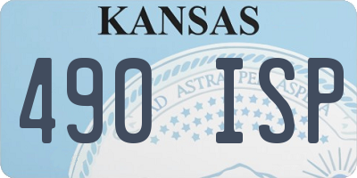 KS license plate 490ISP