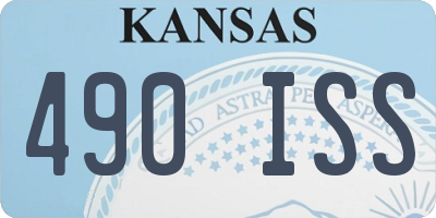 KS license plate 490ISS