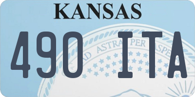 KS license plate 490ITA