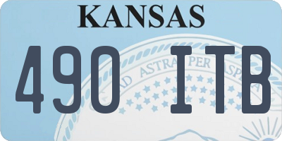 KS license plate 490ITB