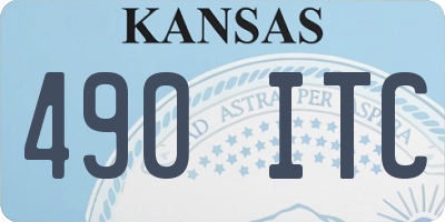 KS license plate 490ITC