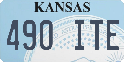 KS license plate 490ITE