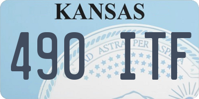 KS license plate 490ITF