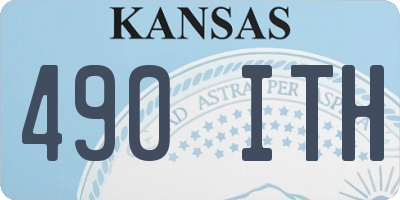KS license plate 490ITH